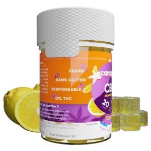 confiserie au cbd saveur citron fabrication française artisanale et vegan